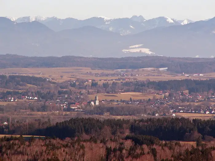 Polling - Wessobrunn - Feuchten sö - Polling, bayer Alpen