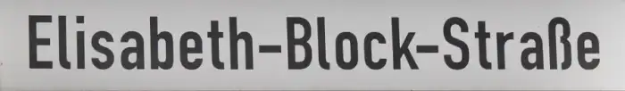 Prutting - Street sign Elisabeth-Block-Straße (Prutting )