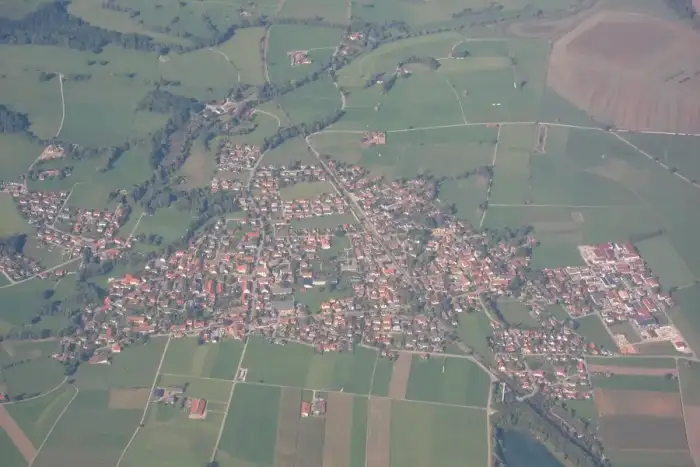 Raisting - Aerial photograph of Raisting