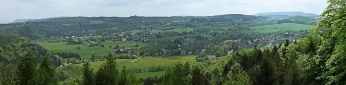 Rosenthal-Bielatal - Blick vom Bernhardstein auf Bielatal (Sächsische Schweiz) (01-2)