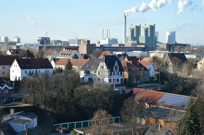 Schkopau - Blick über Schkopau 2