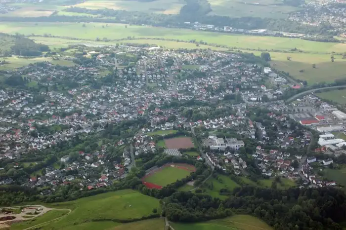 Solms - Luftaufnahme von Burgsolms, Hessen, Deutschland