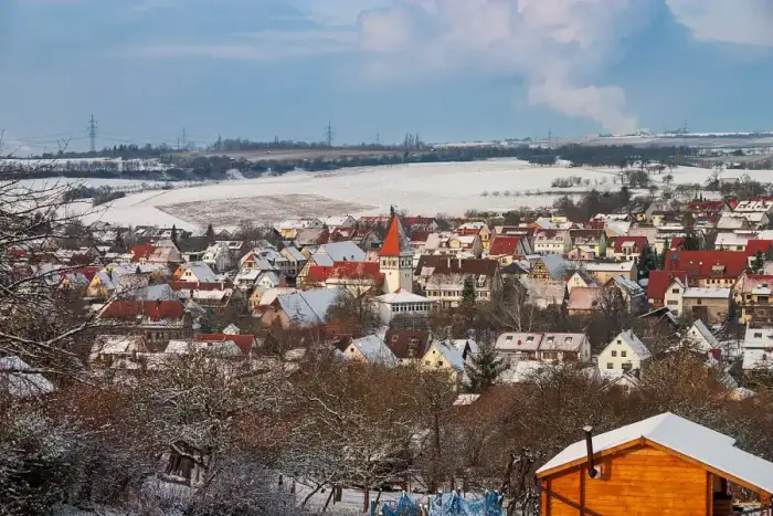 Steinheim an der Murr - Steinheim an der Murr - Höpfigheim - Ansicht von Süden im Winter (2005)