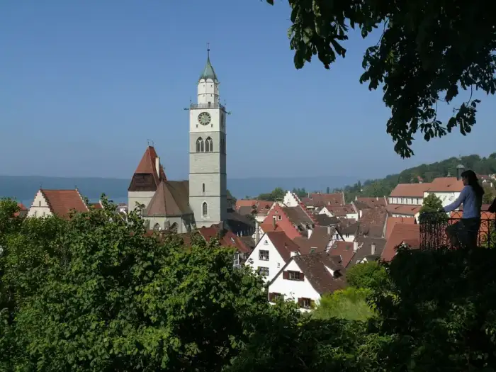 Überlingen - Überlingen - Altstadt - Ansicht vom Garten des Städtischen Museums