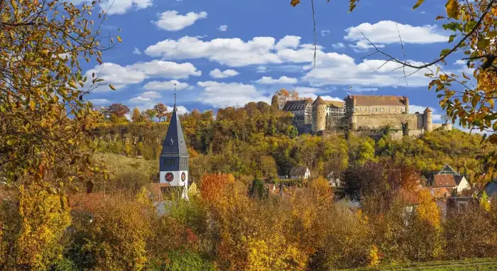 Untergruppenbach - Untergruppenbach und Burg Stettenfels