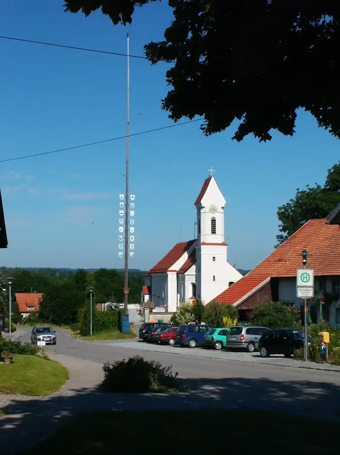 Vilgertshofen - Vilgertshofen - Mundraching - Kirche v O, Sommer