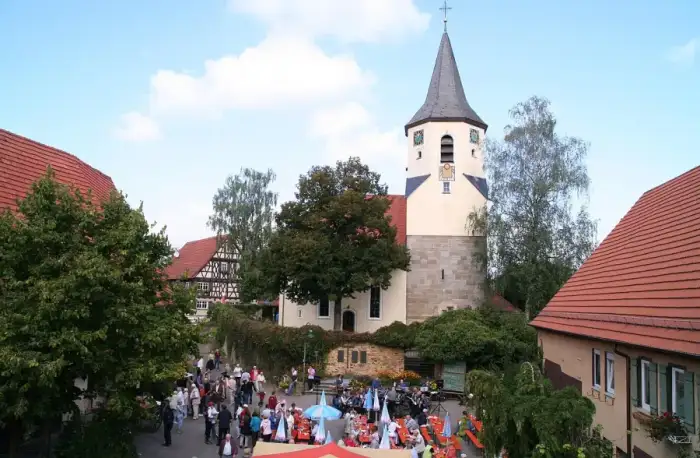 Wangen - Landappbw 326660 1817 Kirchstr. mit Nikolauskirche Wangen-Oberwälden