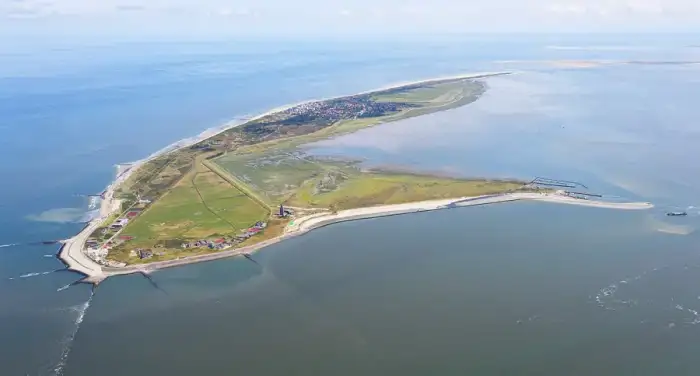 Wangerooge - Aerial image of Wangerooge (view from the west)