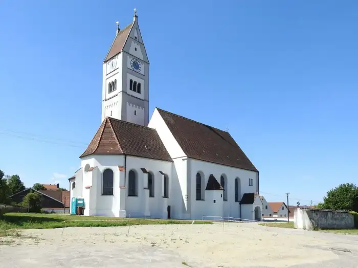 Wehringen - Wehringen, A - Kirche St Georg v NO 160722