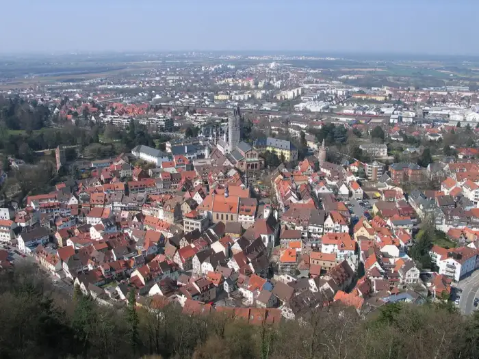 Weinheim - 20060408-Weinheim von der Burg Windeck