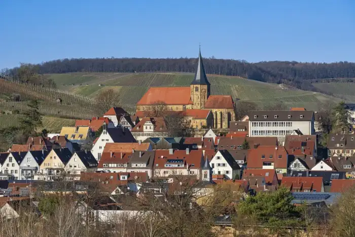 Weinsberg - Weinsberg - Altstadt - Ansicht von Süden im Winter (1)