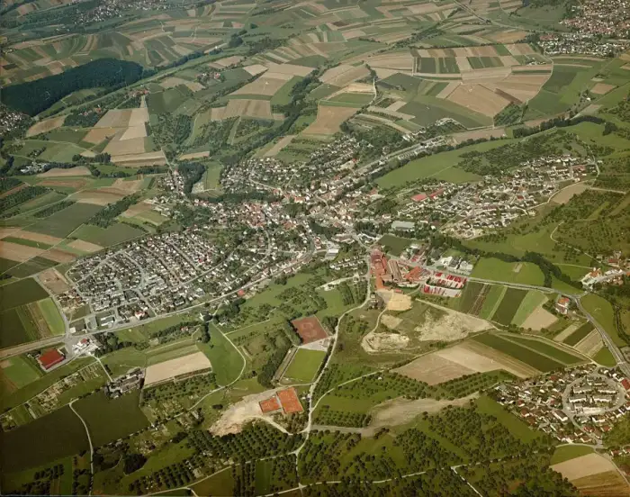 Weissach im Tal - Luftbildarchiv Erich Merkler - Unterweissach - 1985 - N 1-96 T 1 Nr. 323