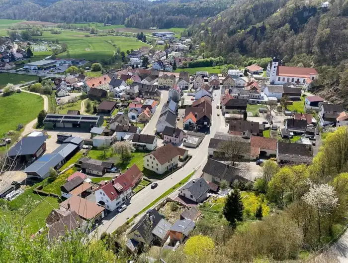 Wellheim - GER Wellheim, Burg Wellheim, Aussicht 0006