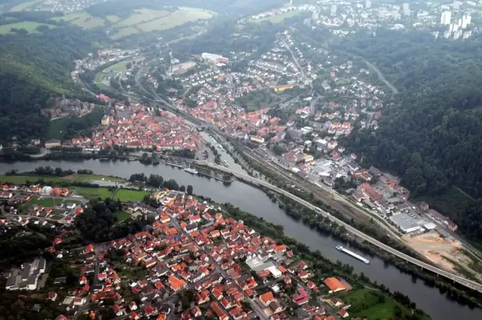 Wertheim - Kreuzwertheim und Wertheim Aerial fg213