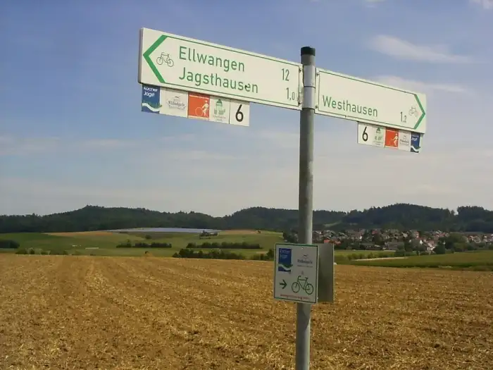 Westhausen - Cycling-route-signs-Westhausen