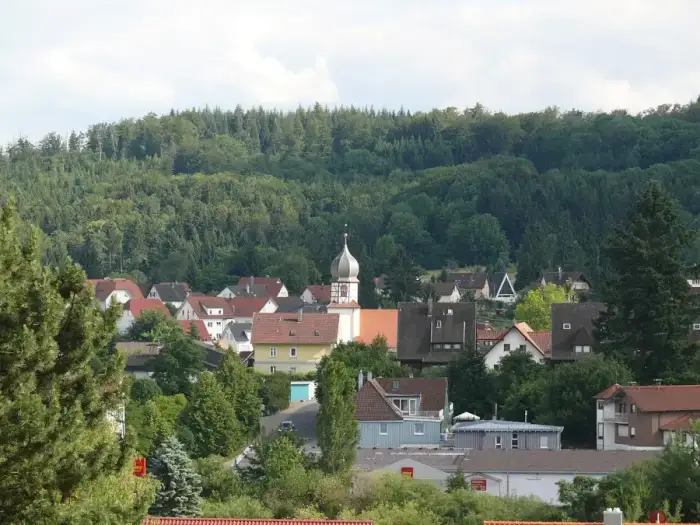 Wüstenrot - Wüstenrot - Ortskern - Ansicht von NNW (2)