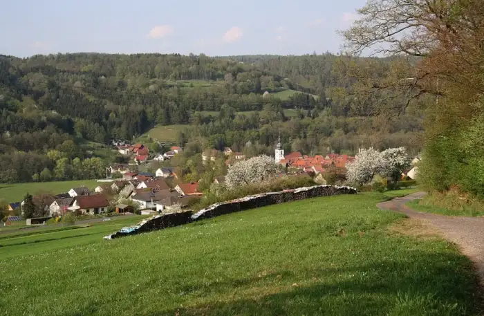 Zeitlofs - Blick von Südwesten auf Zeitlofs