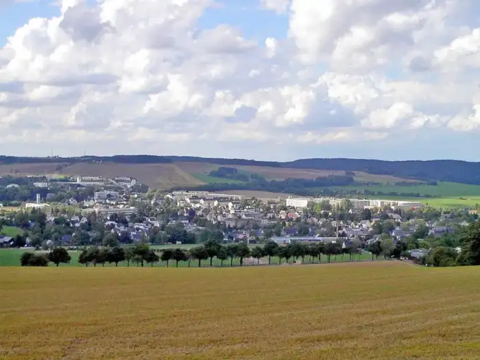 Zwönitz - Blick auf Zwoenitz