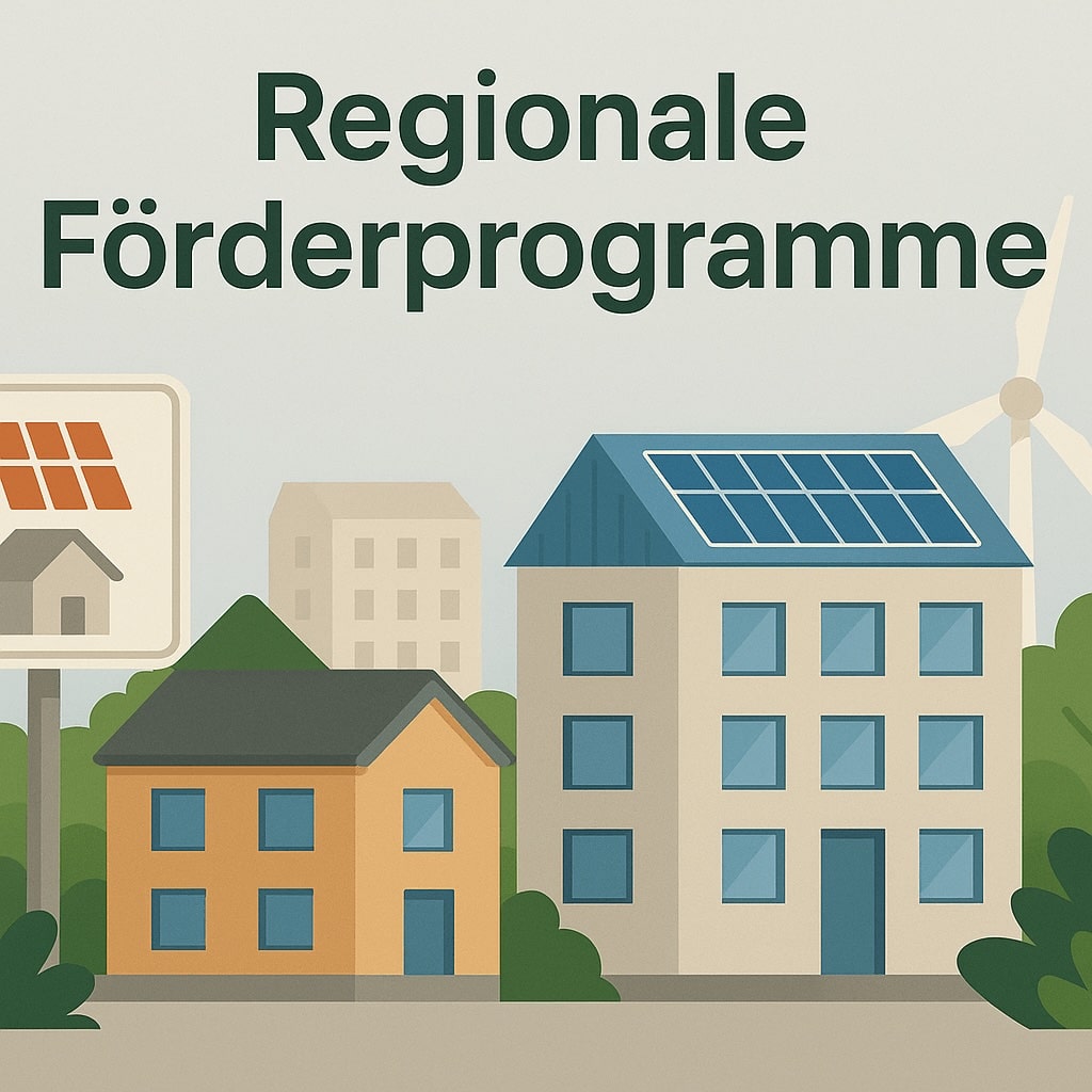 Illustration: Regionale Förderprogramme für die energetische Sanierung