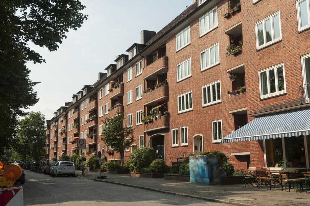 H&auml;userreihe in Hamburg