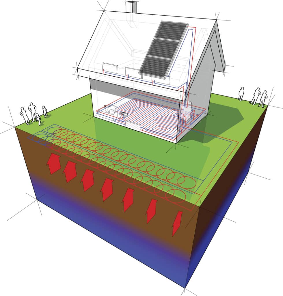 Geothermie Illustration